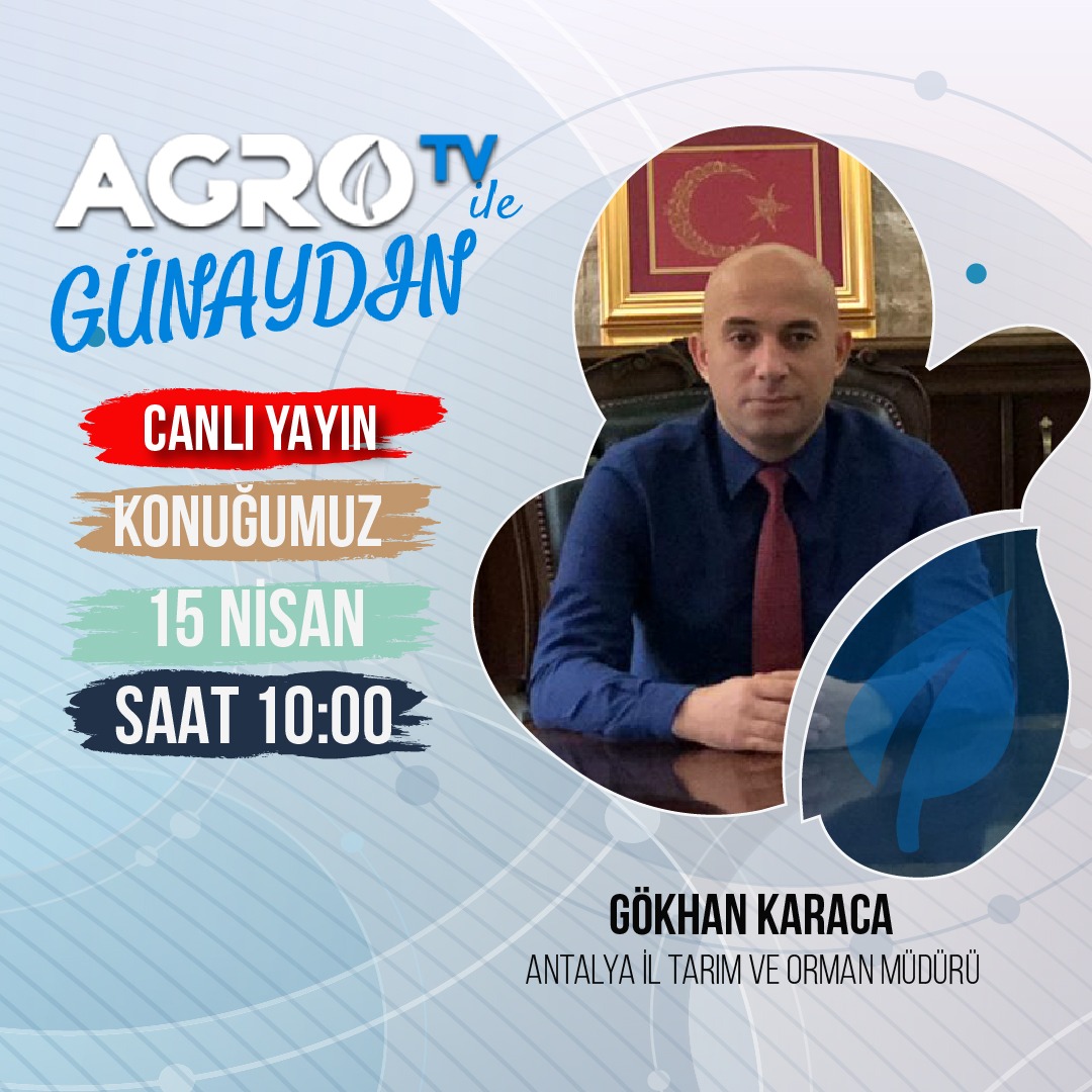 Antalya İl Tarım ve Orman Müdürlüğü (@antalyailtarim) on Twitter photo İl Müdürümüz <a href="/gokhankaraca_/">Gökhan Karaca</a> 15 Nisan Perşembe saat 10:00'da @agrotvturkey'de #Günaydın programına canlı yayın konuğu olacak ve İnteraktif #Muz E-Çalıştayımızın Sonuç Bildirgesi ve ilimizde yapılan faaliyetler hakkında bilgi verecek
<a href="/ersinyazici1/">Ersin YAZICI</a> <a href="/bekirpakdemirli/">Dr. Bekir Pakdemirli</a> <a href="/TCTarim/">T.C. Tarım ve Orman Bakanlığı</a> İl Müdürümüz <a href="/gokhankaraca_/">Gökhan Karaca</a> 15 Nisan Perşembe saat 10:00'da @agrotvturkey'de #Günaydın programına canlı yayın konuğu olacak ve İnteraktif #Muz E-Çalıştayımızın Sonuç Bildirgesi ve ilimizde yapılan faaliyetler hakkında bilgi verecek
<a href="/ersinyazici1/">Ersin YAZICI</a> <a href="/bekirpakdemirli/">Dr. Bekir Pakdemirli</a> <a href="/TCTarim/">T.C. Tarım ve Orman Bakanlığı</a>