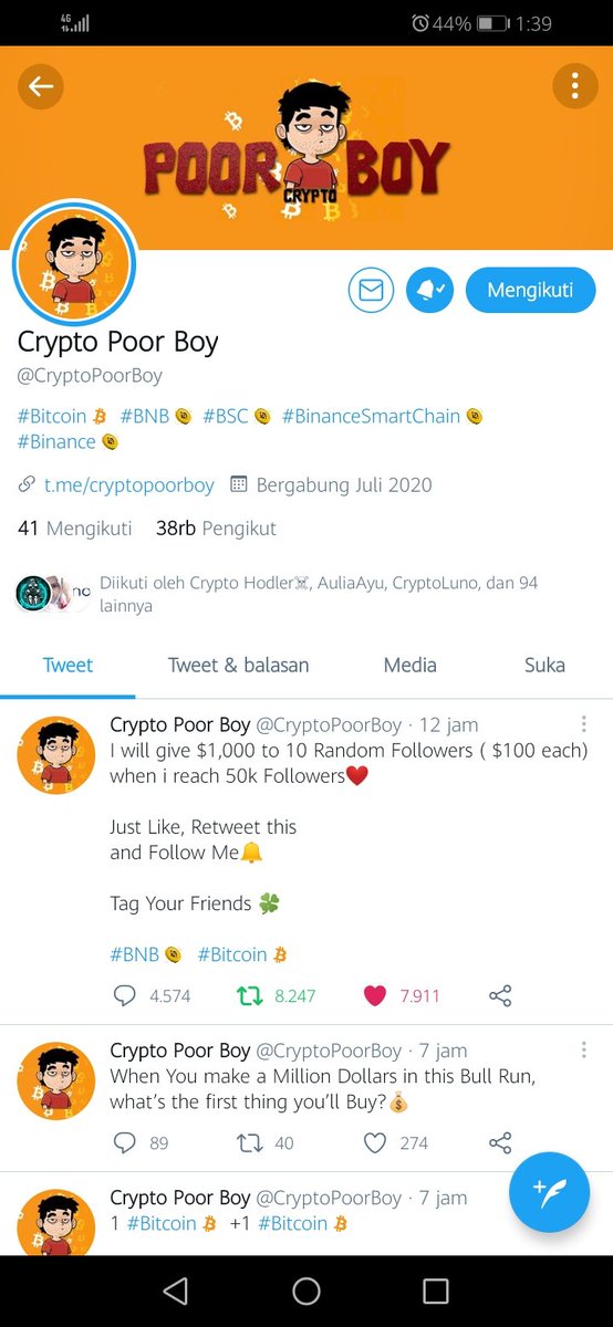 silfikah8's tweet photo. @Sweepsgg @CryptoPoorBoy Done https://t.co/s2DbErB4K3