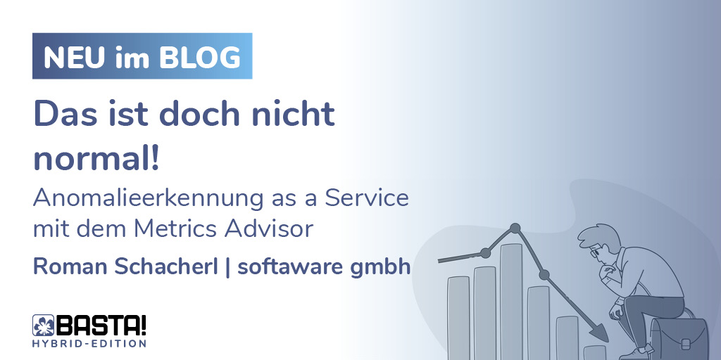 BASTAcon's tweet image. ✨ Neu im Blog:

Anomalieerkennung as a Service mit dem #MetricsAdvisor der #Azure Cognitive Services. @rschacherl wirft einen Blick auf den #KI -unterstützten Service, der Ihre Daten überwacht und bei Anomalieverdacht Alarm schlägt. ow.ly/1NJh50EocVc #BASTAcon