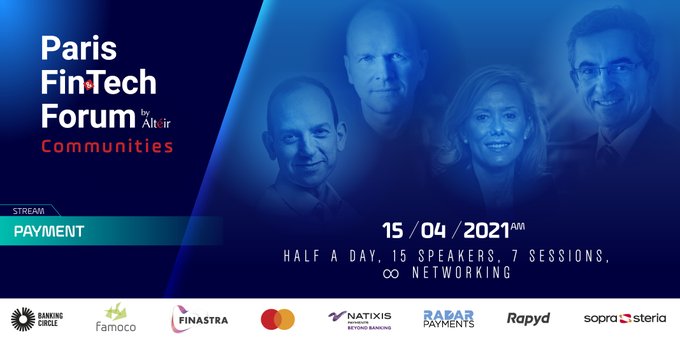 Galitt_officiel's tweet photo. 😃Welcome to our live-tweet of #Payment live stream #ParisFinTechForum

@ParisFinForum #PFF21 https://t.co/qQb0C4BASJ