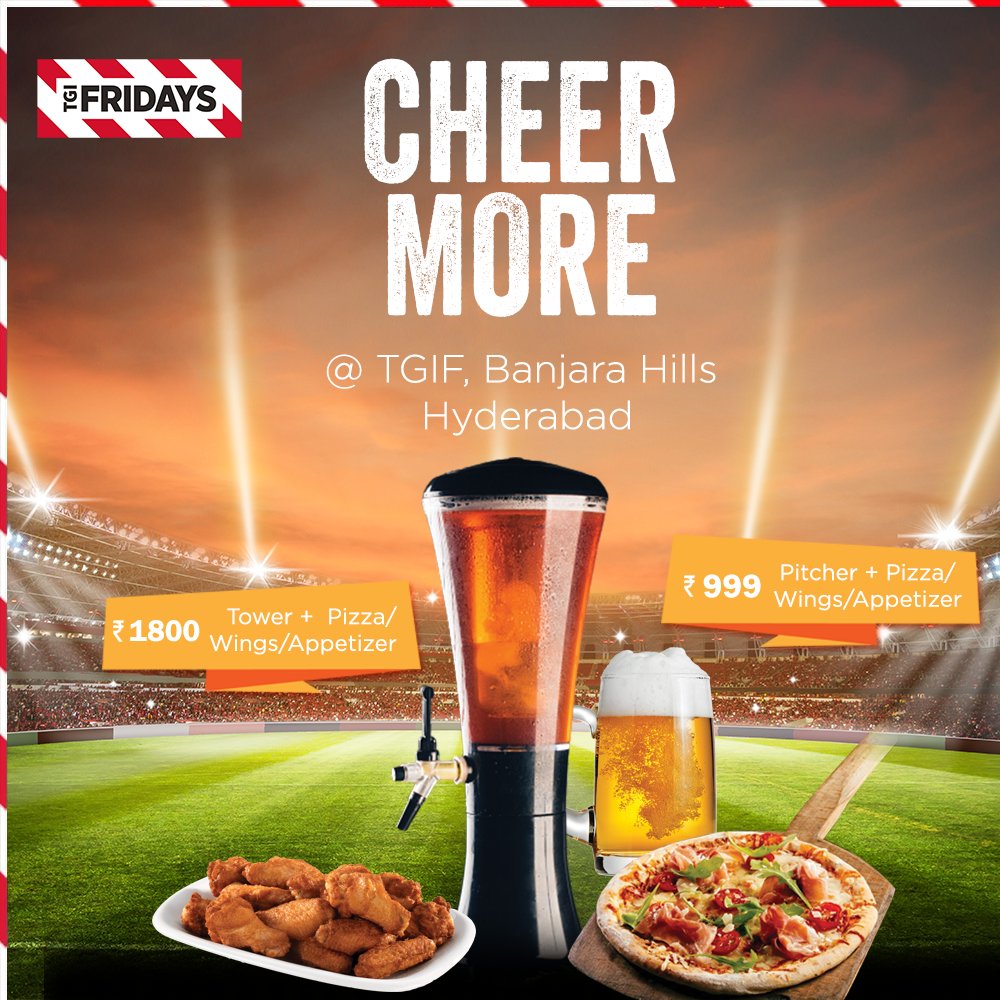 TGIFIndia1's tweet photo. Orange Army! It is time to cheer more for your favorite team with some good food and even better combos 🤩
Head to your nearest #TGIF (with precautions, of course), and enjoy these exclusive #cricket season offers🏏🥳

#IPL #SRH #SRH2021 #TGIFHyderabad #TGIFridays #BanjaraHills https://t.co/BNgNSVwUDa