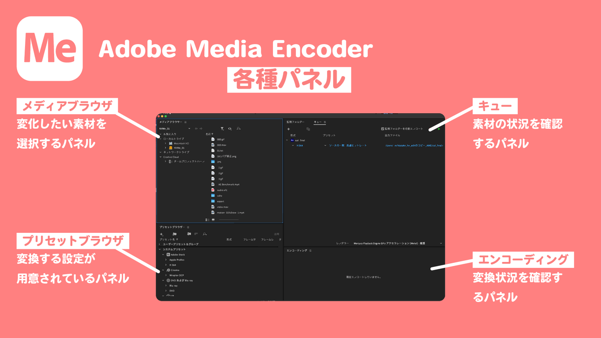 ymrun_jp's tweet image. Media Encoderまとめ中
#mediaencoder