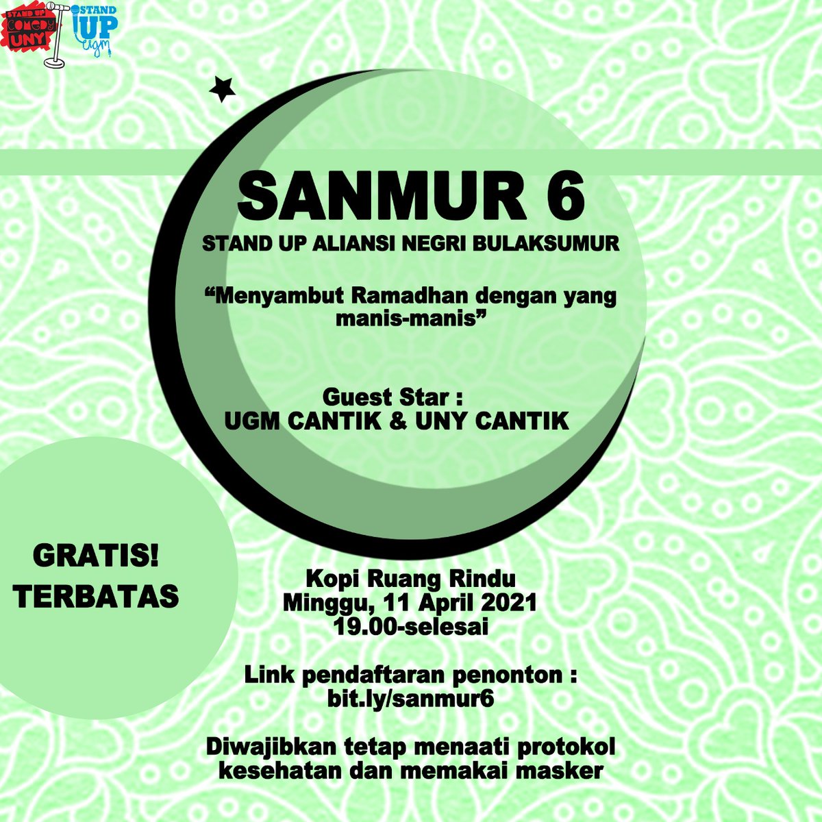 Mari warga Bulaksumur segera daftarkan dirimu menjadi penonton acara ini!!