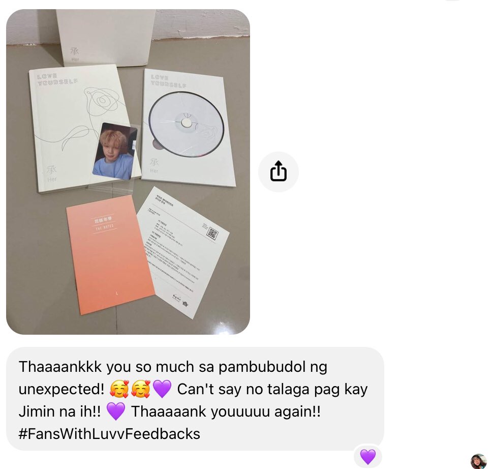 FansWithLuvvPH's tweet photo. 🤧💜 #FansWithLuvvFeedbacks https://t.co/P2CQNg9uVP