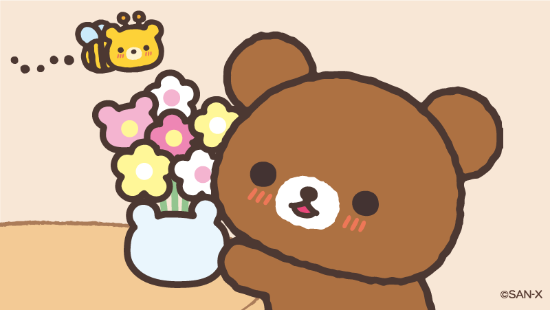 flower no humans blush simple background bear vase artist name  illustration images