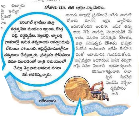 HiWarangal's tweet photo. ఆకేరుని చెరబట్టారు..రోజుకి రూ.66 లక్షల వ్యాపారం...

#Save #AKERU #VAAGU #Waterbodies #Illegal #Sand #Mafia #Business  #Warangal #Region 
@DayakarRao2019 @DrTamilisaiGuv  @MLA_Ghanpur_stn @ArooriRamesh @Dayakar_TRS @TrsNarender @dasyamofficial @SatyavathiTRS @KTRTRS  @TrsKavitha https://t.co/mDql49zLTX