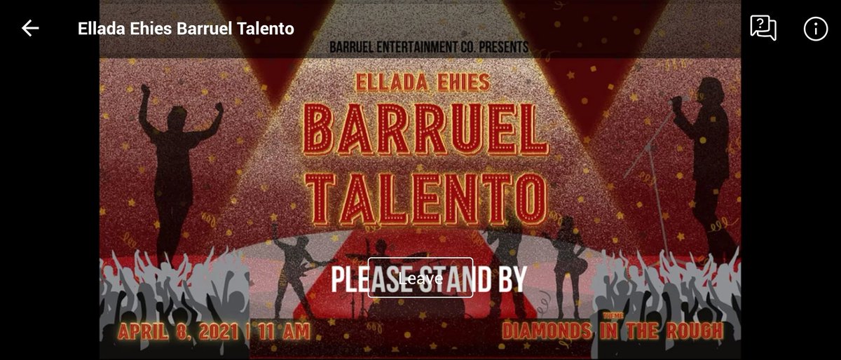 12Barruel's tweet photo. The event has now began! Make sure to head over to https://t.co/p8a36SVAtI to watch, and live tweet your reactions using our hashtags: #BarruelTalento and #DiamondsInTheRough https://t.co/nwmhaJN9qp