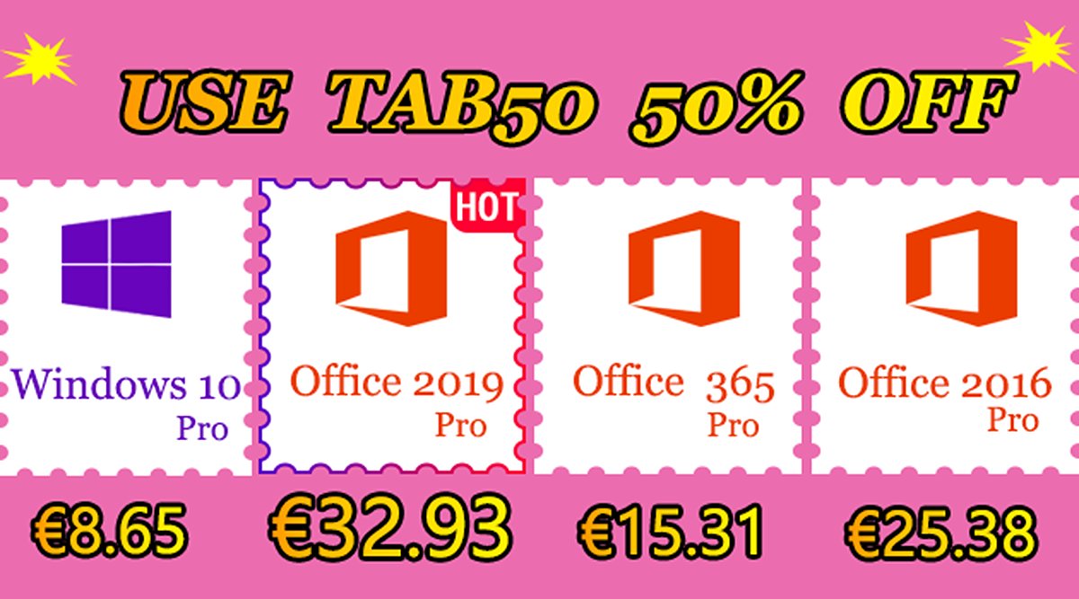 ¡Descuentos! Windows 10 Pro por 8,64€, Office 2019 Pro por 32,93€ y Office 365 Pro por 15,31€ | Léelo en teknofilo.com/descuentos-mmo…