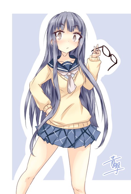 #ゆるキャン
#大垣千明
眼鏡を外したあきちゃん 