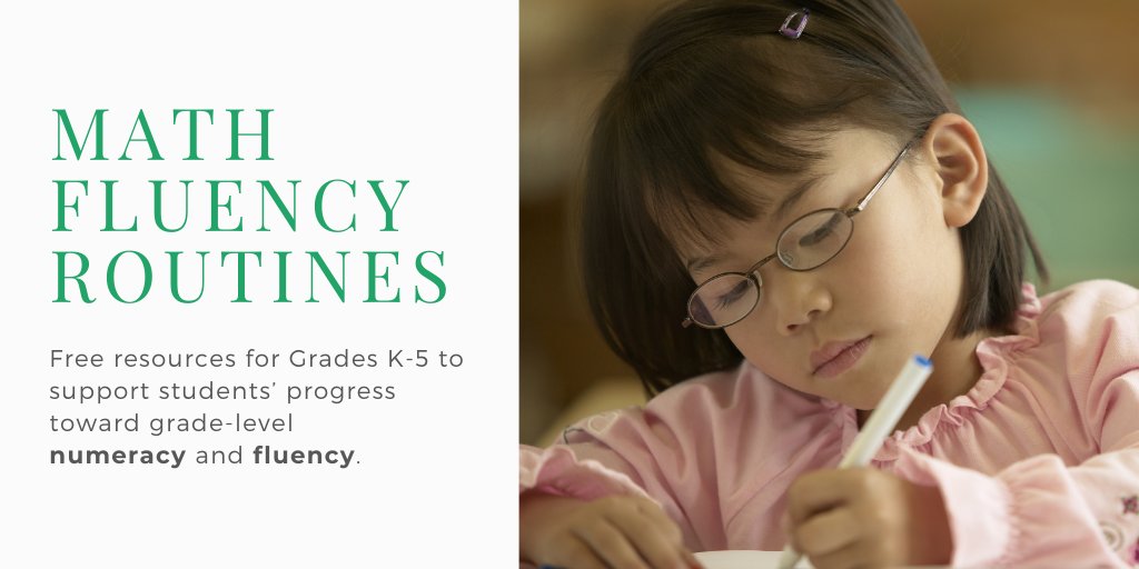 Bookmark these free math fluency routines to help deepen your students' understanding of grade-level numeracy and fluency. #iteachmath bit.ly/2EfihlX
