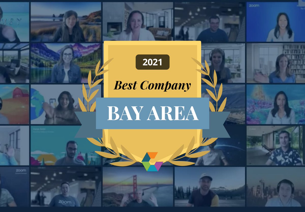 We're excited to be ranked #3 on the Best Companies in the Bay Area list by <a href="/Comparably/">Comparably</a> based on input from our Zoomies! 🌉🎉  comparably.com/news/best-work…