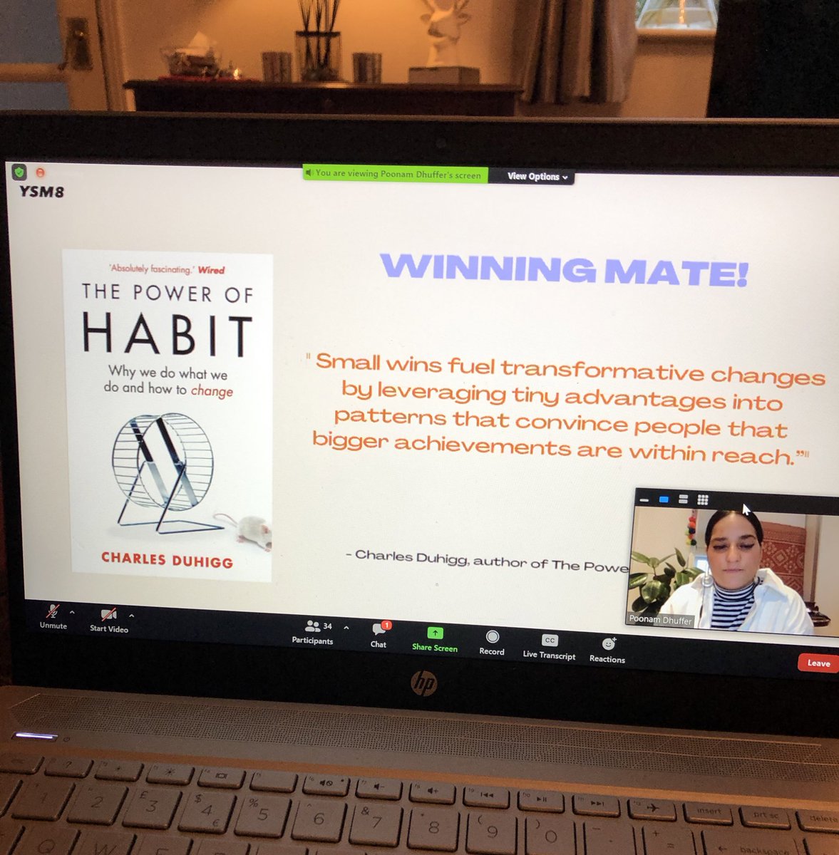 <a href="/PDhuffer/">Poonam Dhuffer</a> <a href="/__ysm8/">YSM8</a> Thank you for such a fab event on Reframe Your Mindset! Such a brilliantly engaging session bringing really good energy with helpful actions to take away and implement. Loved it. Thank you! Looking forward to the next Wellness Workshop!