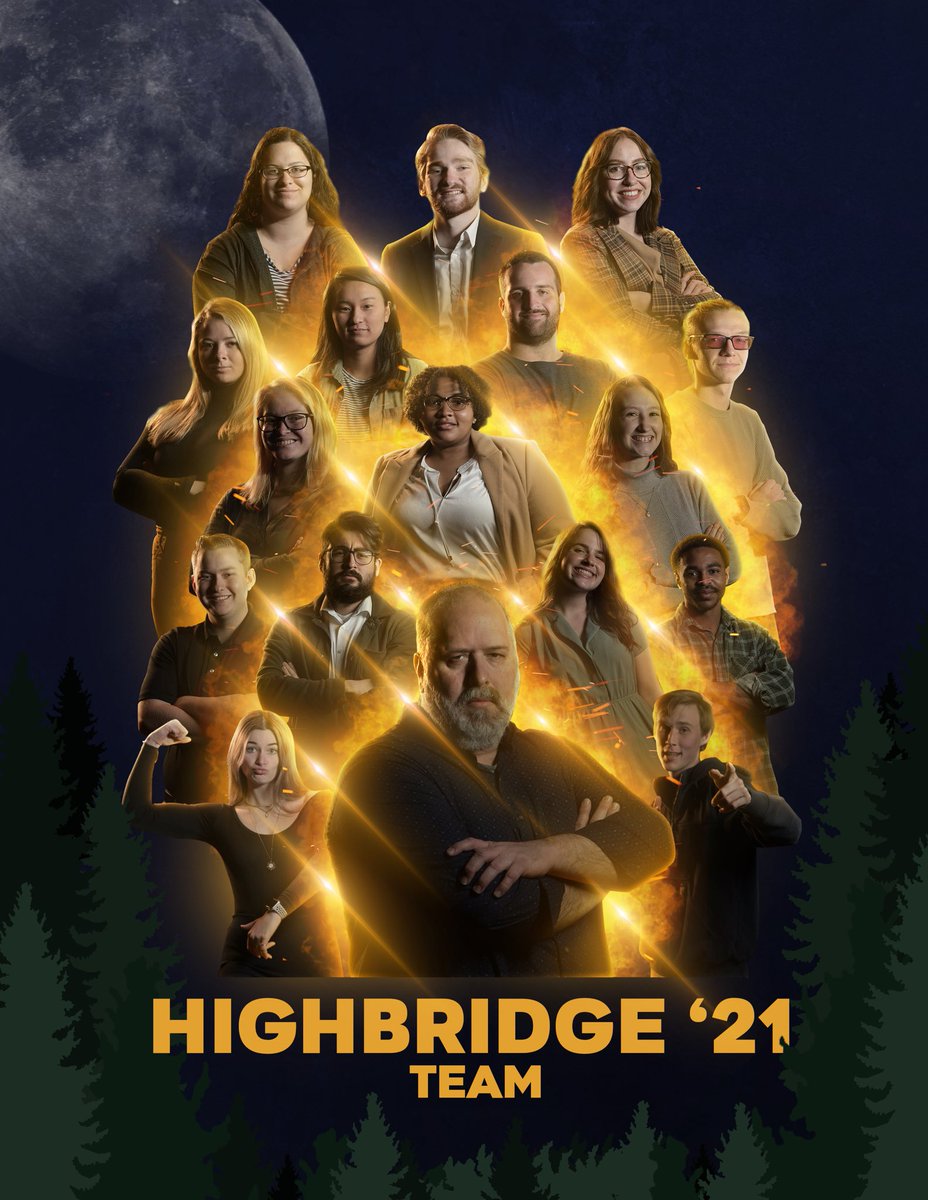 HBFilmFest's tweet photo. Introducing your Highbridge ‘21 Team! 

Every year Highbridge is run by a director and a group of students.

HB has had to be modified but has stuck to the things that make it great and this team has worked around the clock to assure that you all get the best Highbridge! https://t.co/xLaUiDC5bL