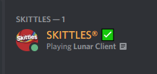 Skittles on Discord?  More like, Skittles on Lunar Client????