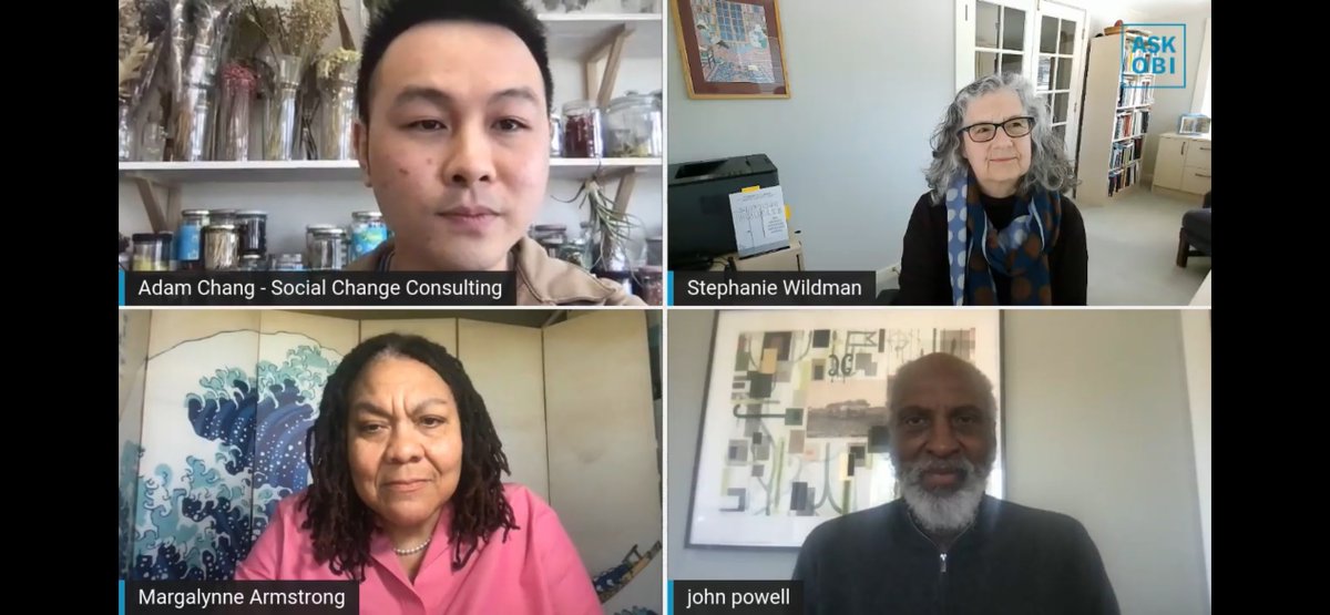 Thanks to phenomenal @profjohnapowell for inviting me to #AskOBI today with awesome @adamryanchang and incredible Margalynne Armstrong. Replay available at youtube.com/watch?v=45N7C9…. Thanks @sfgrotto, too.