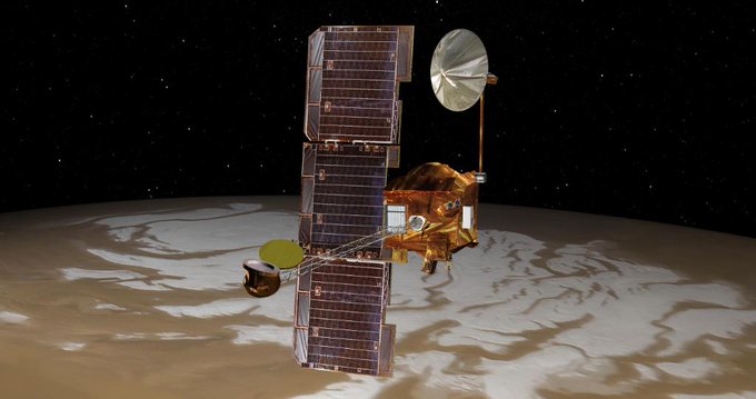 Mars Odyssey spacecraft. 
