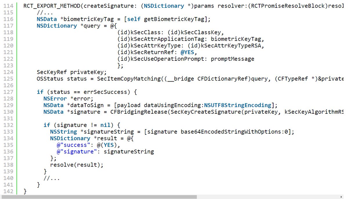 ptracesecurity's tweet image. A closer look at the security of React Native biometric libraries blog.nviso.eu/2021/04/06/a-c…  #Pentesting #JavaScript #AndoridSecurity #Infosec