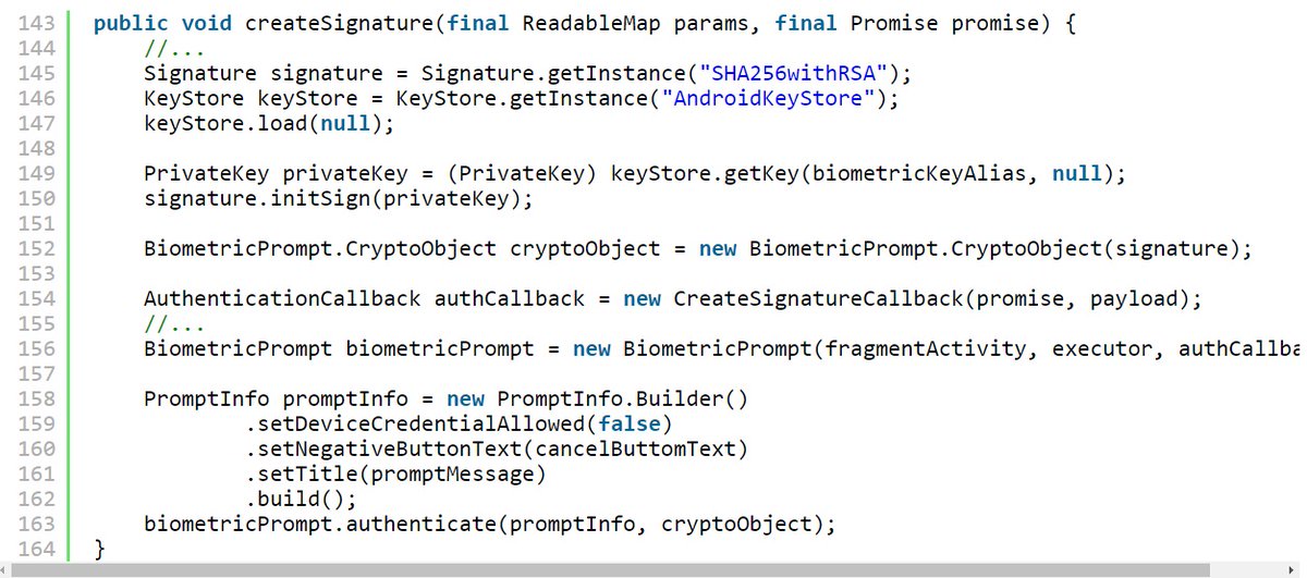 ptracesecurity's tweet image. A closer look at the security of React Native biometric libraries blog.nviso.eu/2021/04/06/a-c…  #Pentesting #JavaScript #AndoridSecurity #Infosec