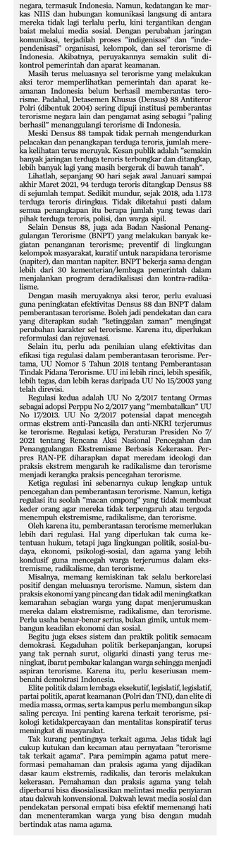 Memberantas Terorisme.Tak Cukup dengan'Tak Terkait Agama' <a href="/mohmahfudmd/">Mahfud MD</a> @Prof_Azyumardi <a href="/sahaL_AS/">akhmad sahal</a> <a href="/zuhairimisrawi/">Zuhairi Misrawi</a> <a href="/PresideNetizen/">Presiden Netizen</a> <a href="/AlissaWahid/">Alissa Wahid</a> <a href="/bdm2502/">Budiman Tanuredjo</a> <a href="/BurhanMuhtadi/">IG @burhanuddinmuhtadi</a> <a href="/ulil/">Ulil Abshar-Abdalla</a> <a href="/YaqutCQoumas/">Yaqut Cholil Qoumas</a> <a href="/na_dirs/">Nadirsyah Hosen</a>
