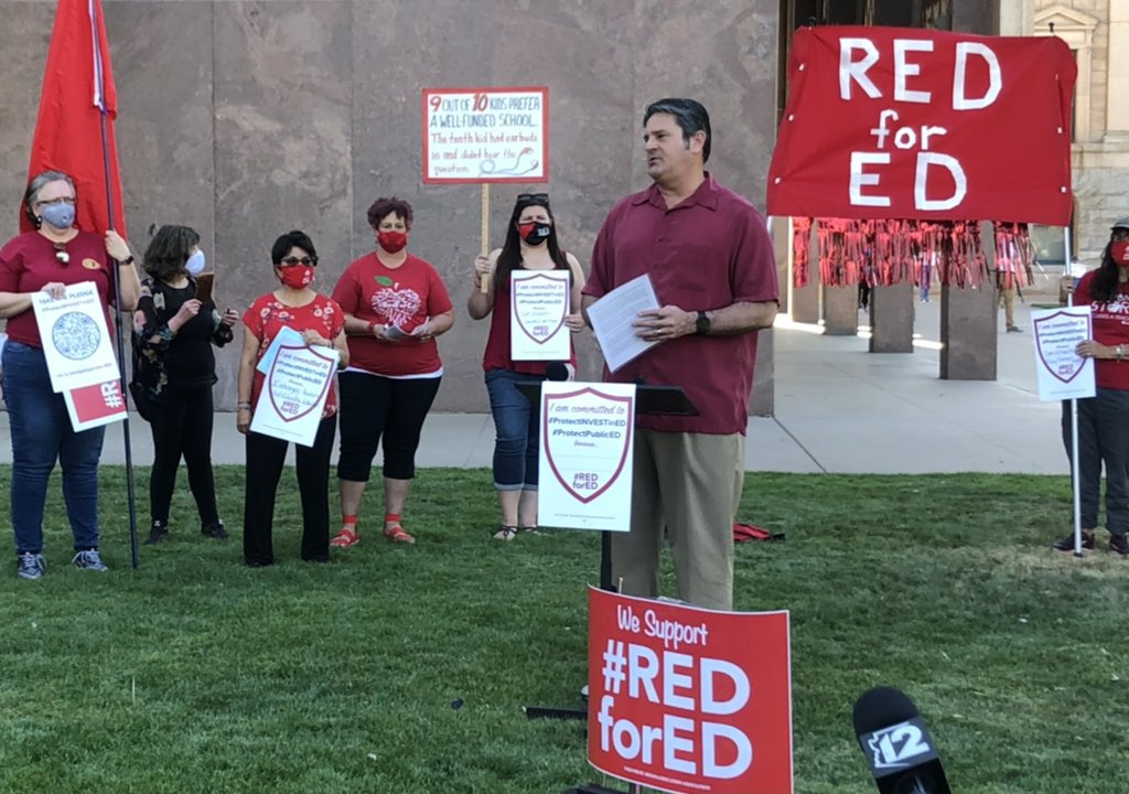 EngelForArizona's tweet image. InvestinEd dollars will enable us to pay our teachers more - we can get to 33rd in the nation, rather than almost dead last. It’s about time!! No on #SB1783! #ProtectInvestinEd #AEA #TEA #RedforEd