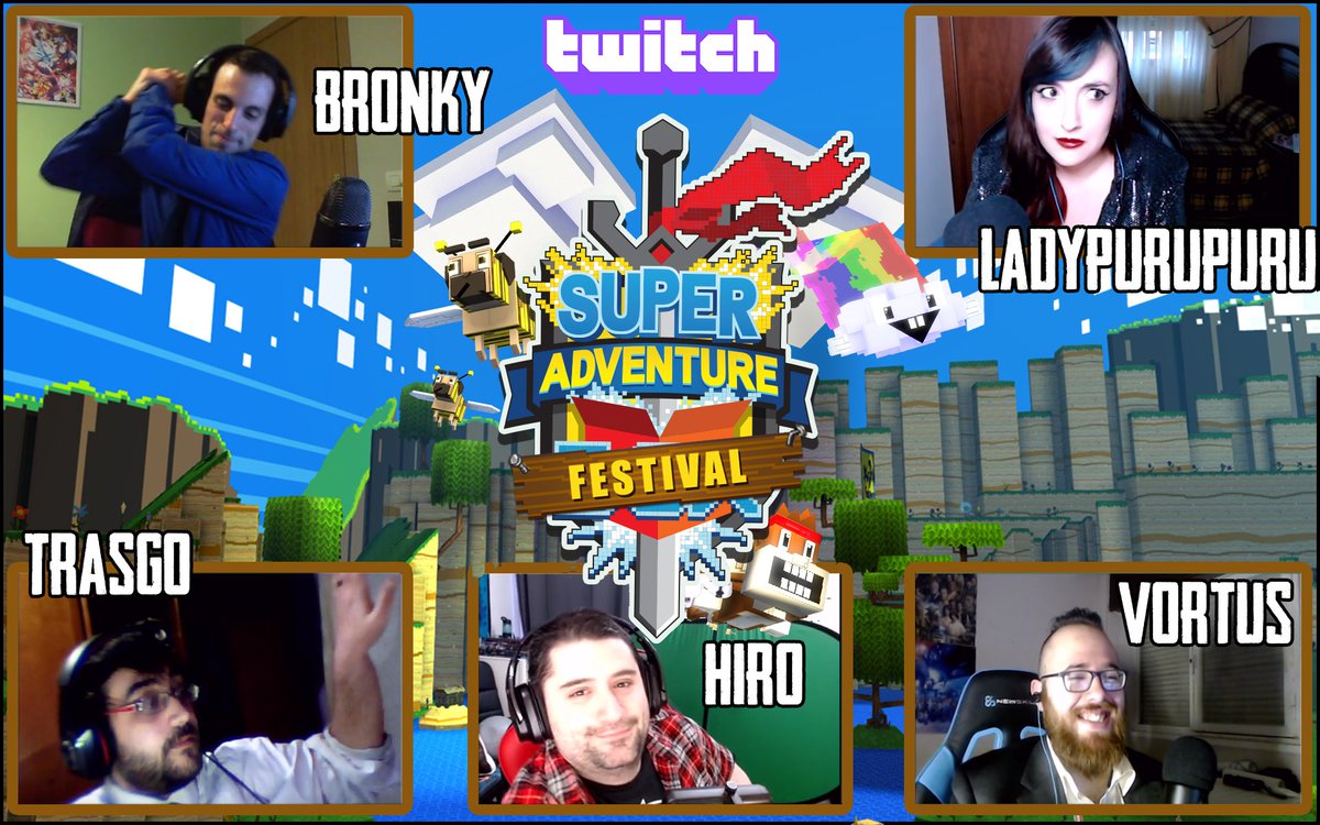 BattleEfficien1's tweet photo. ¿Te imaginas al #DreamTeam del #GW2 todos juntos en la Adventure Box? Este viernes a partir las 21:00 en https://t.co/l7eJAOz4GQ no te pierdas este intenso a 5 bandas de saltos en modo tryhard.

Risas, fails, lloros, desmadre... ¡el pack completo asegurado!

@GuildWars2_ES https://t.co/brmJJ8zl04