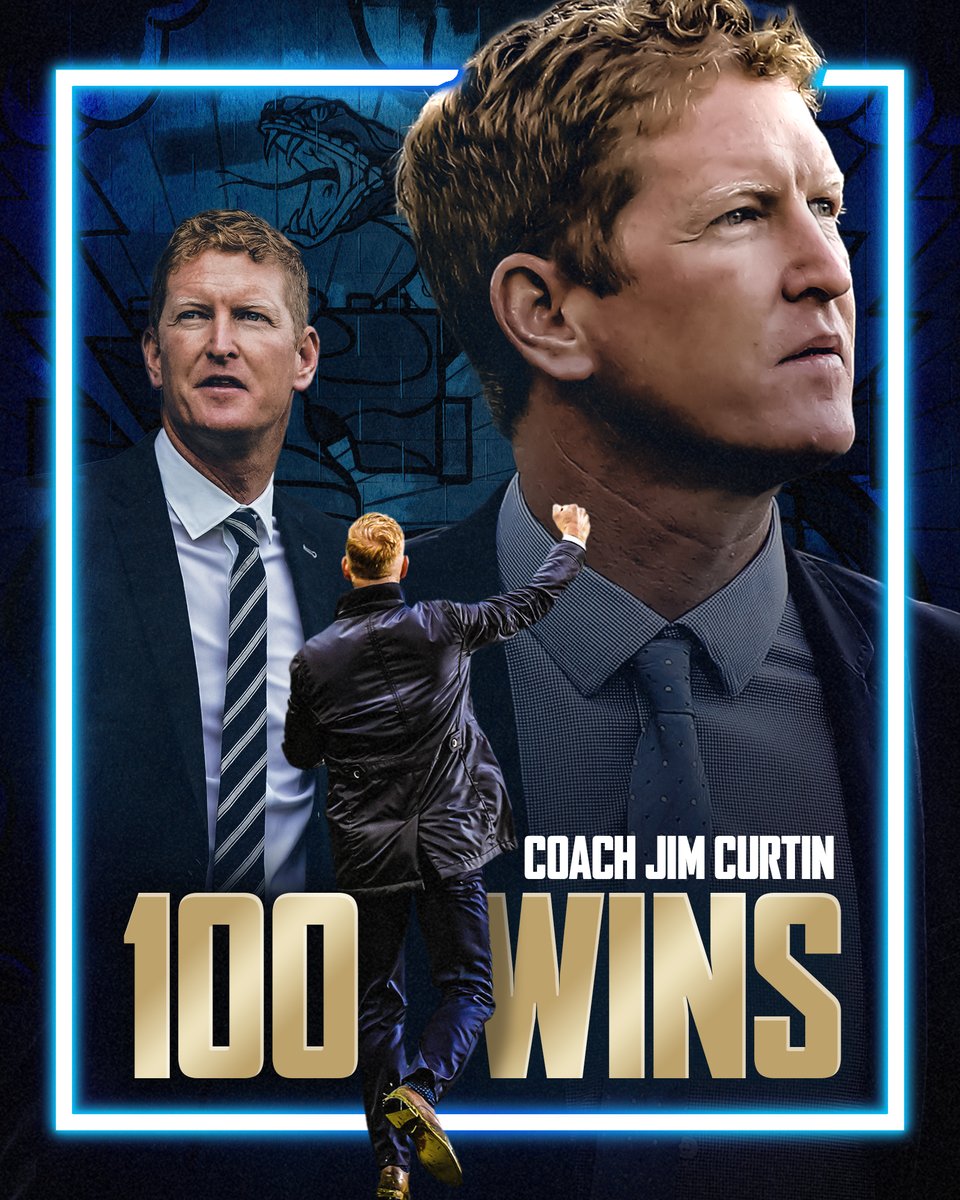 🗣We have a very important announcement.

Join us in sending a massive 𝗖𝗢𝗡𝗚𝗥𝗔𝗧𝗦 Coach Curtin on hitting win 1️⃣0️⃣0️⃣ across all competitions!!

Our Guy 💪