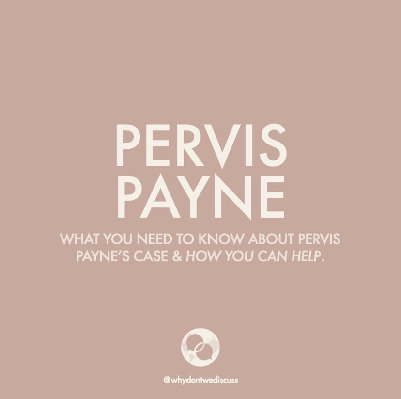 tw // death, execution ----pervis payne is expected to be executed in two days which is on april 9, 2021. he has currently spent 33 years on death row in tennessee for a crime he did not commit. please take the time to read all of this, it only takes a few minutes.