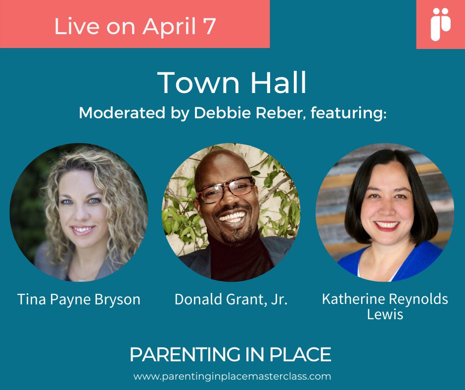 SummitCenter's tweet photo. Time for #ParentingInPlace! STARTING NOW: Town Hall with @tinabryson @DrGrantjr @KatherineLewis & moderator @TiltParenting Register today & gain access to the winter series, including 8 masterclasses, 2 bonus webinars and 2 dozen+ downloadable resources. https://t.co/NDBbcbsqyG https://t.co/Z5NM3BeZhc
