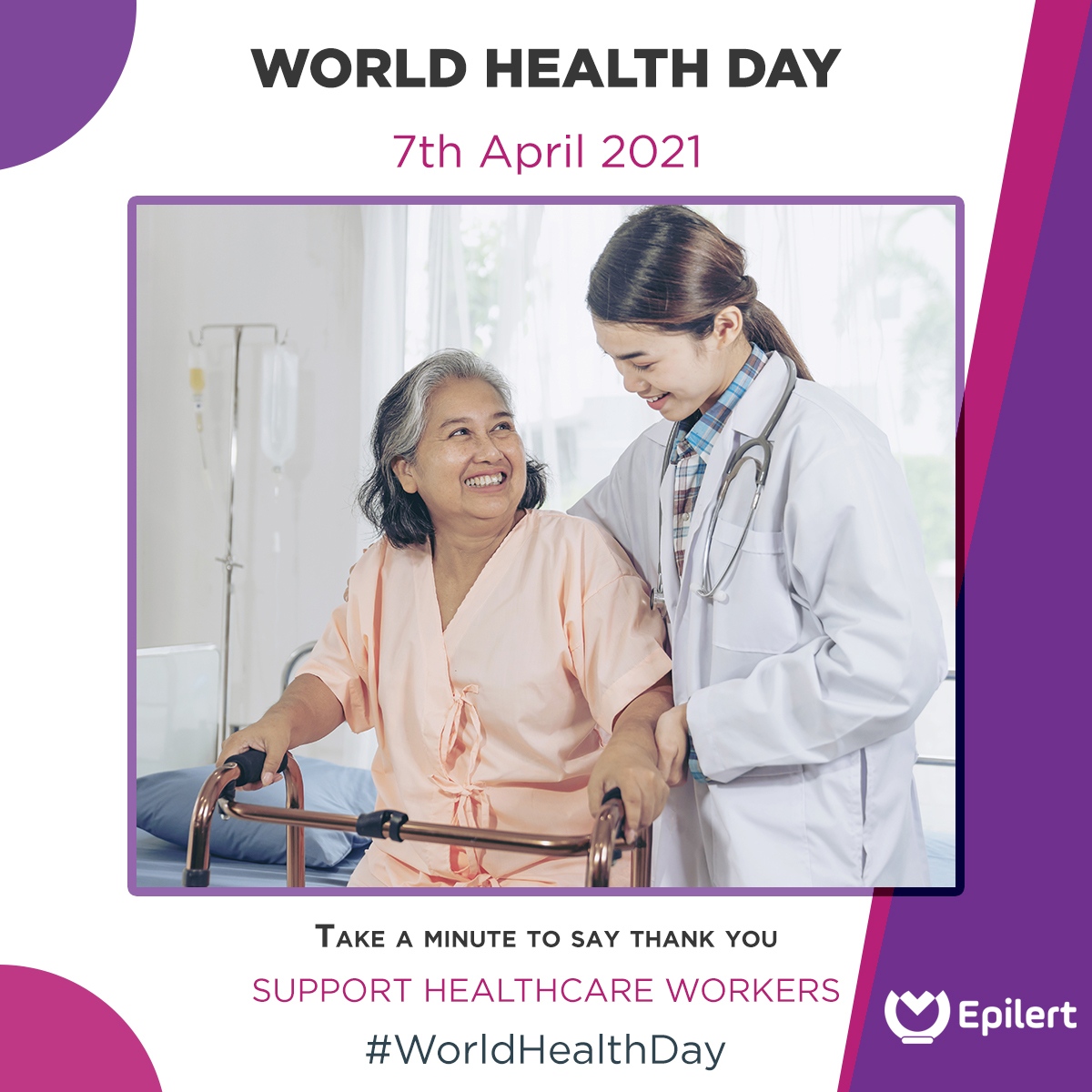 epilert_inc's tweet photo. Thank you for the difference you are making, every day and everywhere.
In Epilert, we empower doctors and help them monitor patients to better improve their treatment.
#seizure #Epilert #epilepsyawareness #epilepsysociety #healthcare #worldhealthday #doctor #nurse https://t.co/AwrxdBJJTO