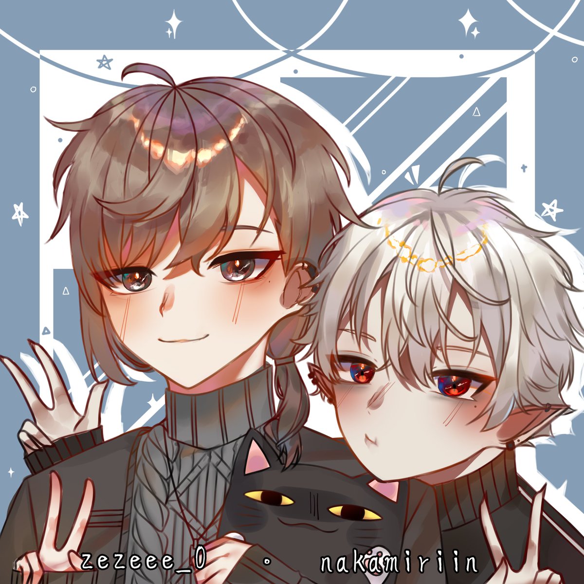 Rie Zeze Chronoir Collab W Nakamiriin ᴗ I Did The Lineart Background And She Did The Colouring Shading かな絵 くろのあとりえ Kuzuart T Co Bos5wwn39c