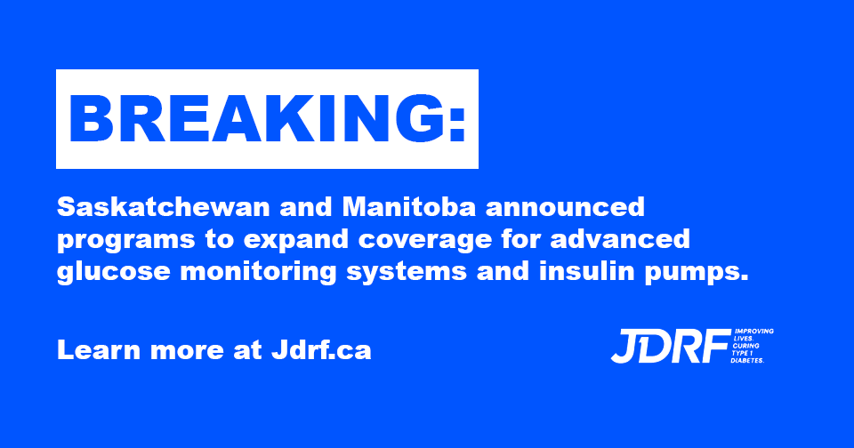 BT1D_CA's tweet photo. BREAKING: Saskatchewan and Manitoba announced programs to expand coverage for advanced glucose monitoring systems and insulin pumps.
Read more: https://t.co/JaDFHUU8WB https://t.co/hLejPbAyc9