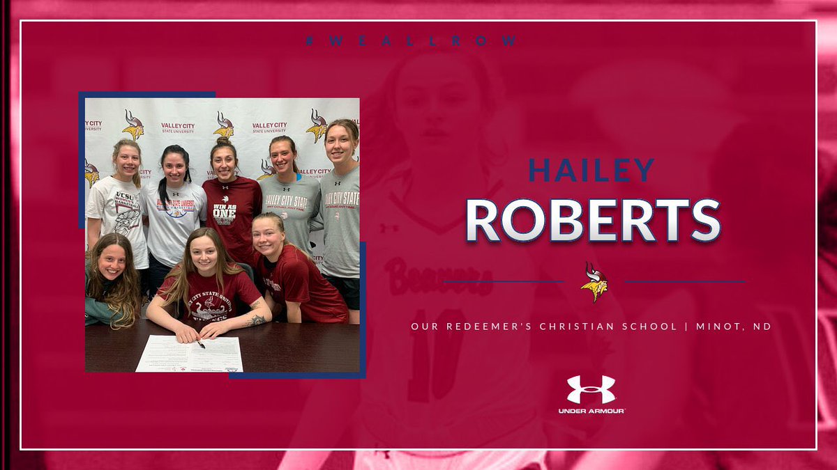ValleyCityWBB's tweet photo. 🗣 We are thrilled to announce the signing of PG, Hailey Roberts🤩 

Hailey is a talented guard who graduated from Our Redeemer’s Christian School in Minot, ND. She will be joining us after spending one year at Minot State University. Welcome to the Viking family, Hailey‼️ https://t.co/8dtnGw7BLD