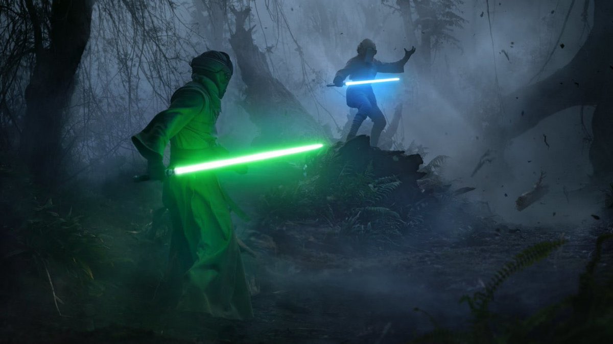 _MaisGeek's tweet photo. Artes conceituais de Leia Organa treinando para se tornar uma Jedi com ninguém menos que seu irmão, Luke Skywalker. https://t.co/6gGFm6LD3h