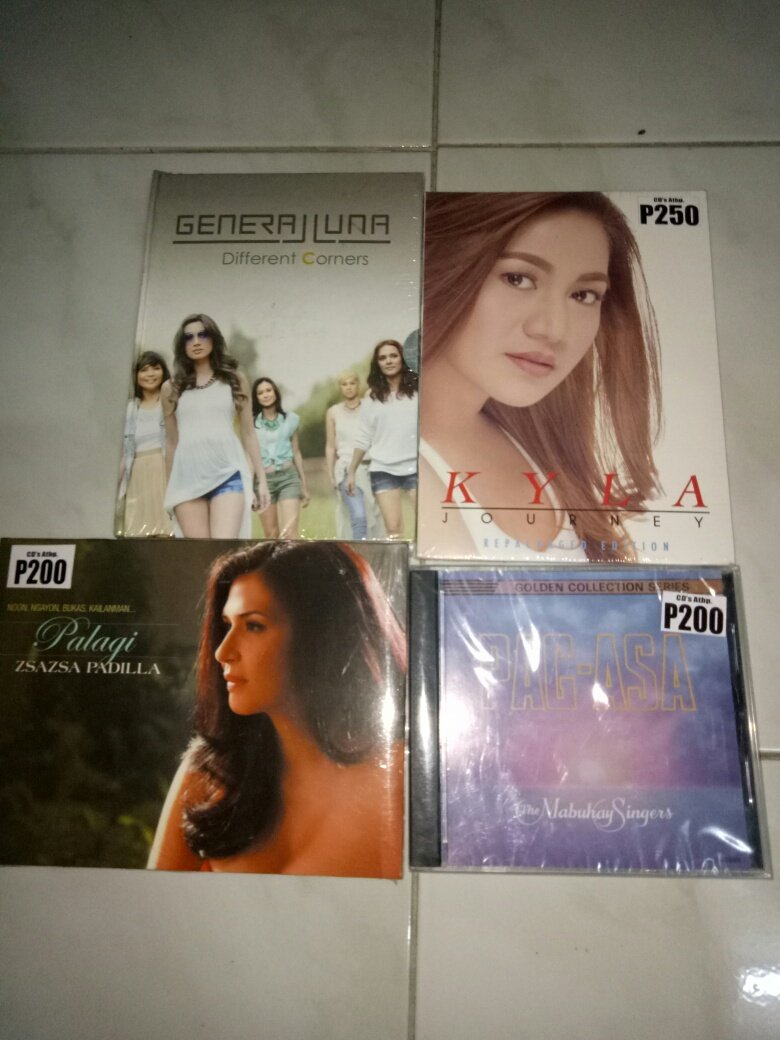 Available Stocks (Part 6)
No Walk-In Until April 11
Same Day Delivery and Shipping Only
Assorted OPM CD's
All Brand New (Sealed/Unsealed)
P100 - P550 each only
PM or text 09954596796 for order and reservation