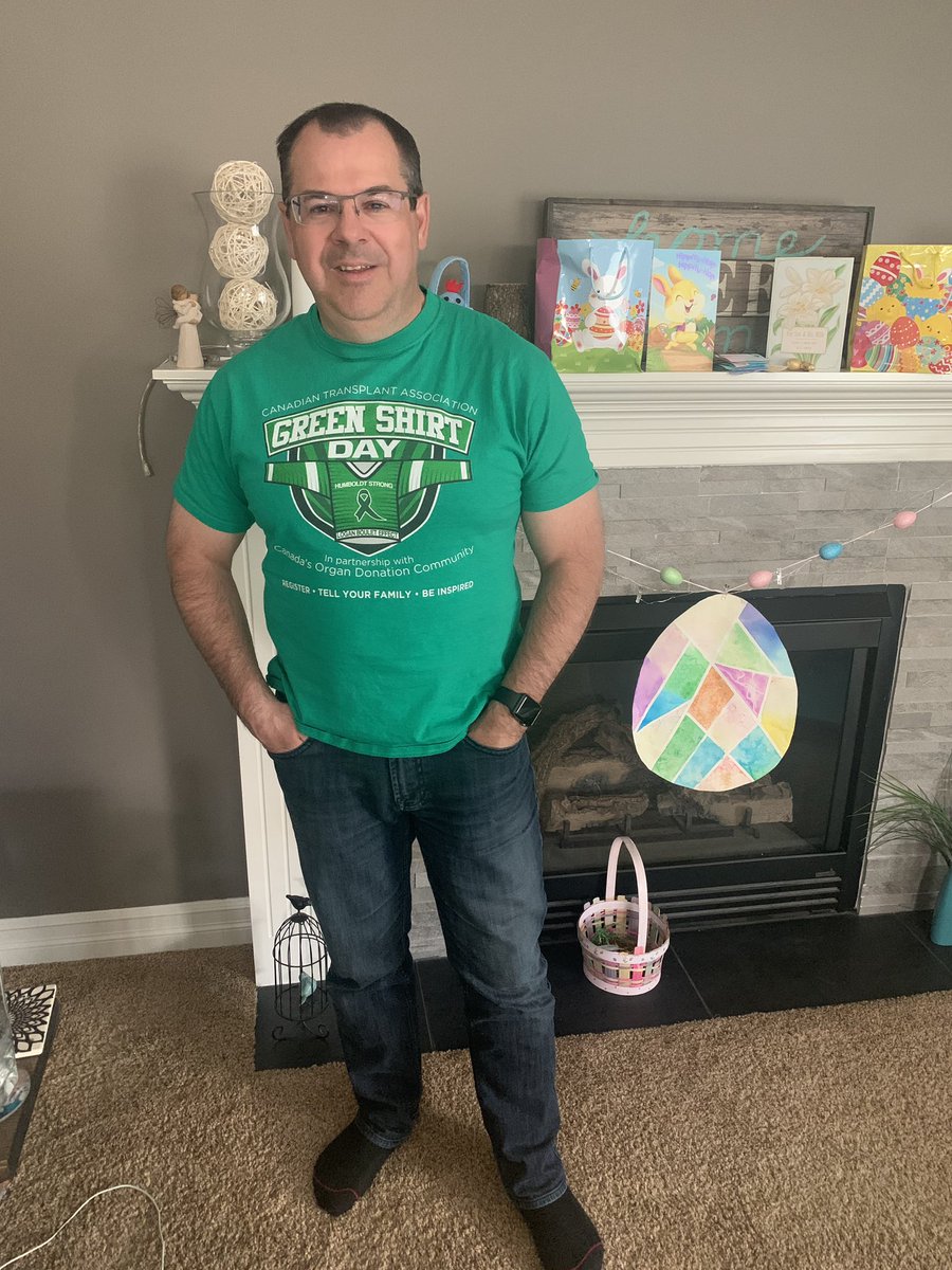 Proud to be wearing my Green Shirt. I am a 3 time cornea transplant recipient and I am so grateful for someone’s selfless act to be a donor so that I can see. THANK YOU! Our family are registered donors. Please sign up.
#GreenShirtDay #LoganBouletEffect