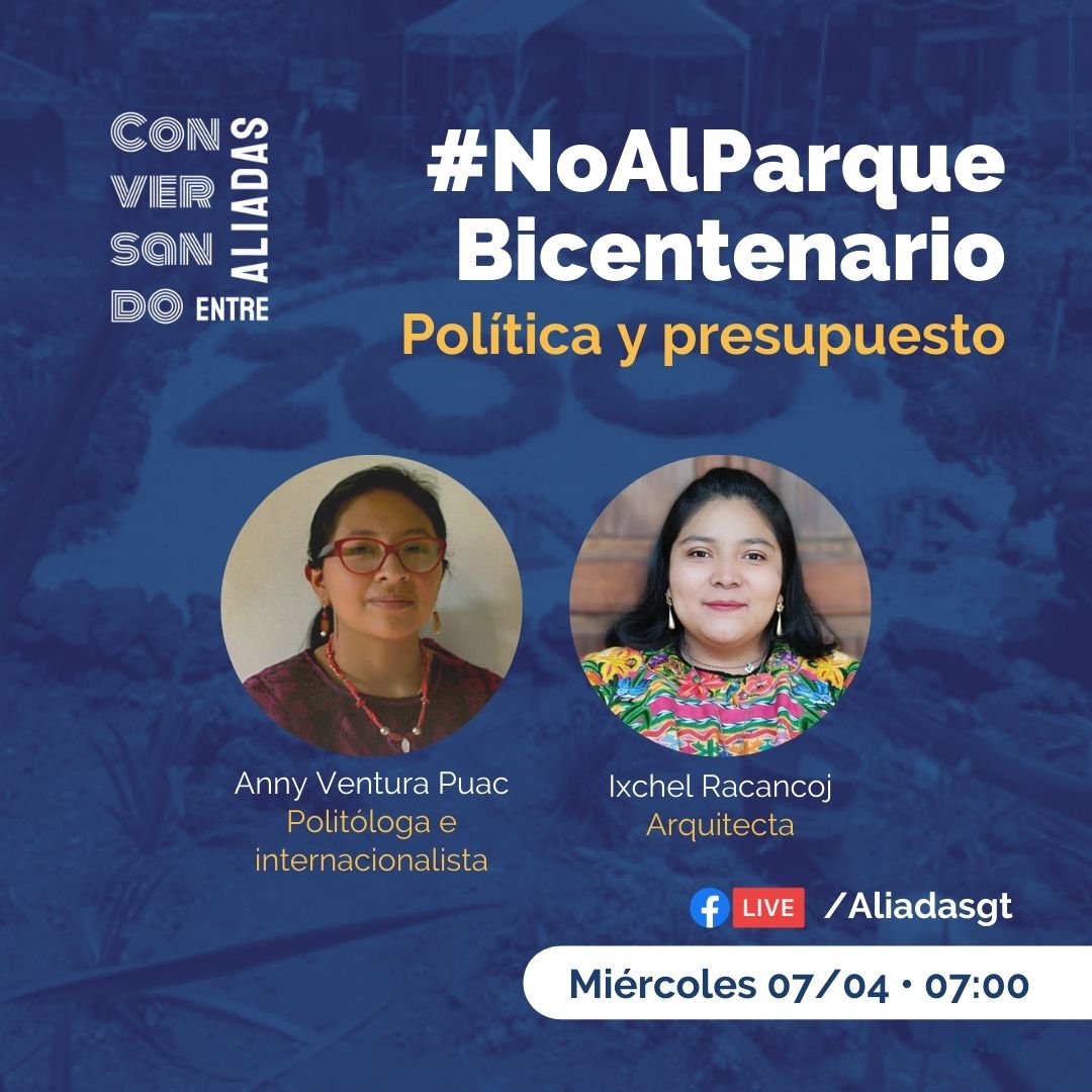 aliadasgt's tweet photo. 🧶 Esta noche tenemos nuevamente el #ConversandoEntreAliadas, abordamos el tema del Parque Bicentenario desde la perspectiva política y del presupuesto. Sigue el hilo para conocer los aportes de nuestras invitadas de hoy. 👇 https://t.co/hLpoAlFsKK