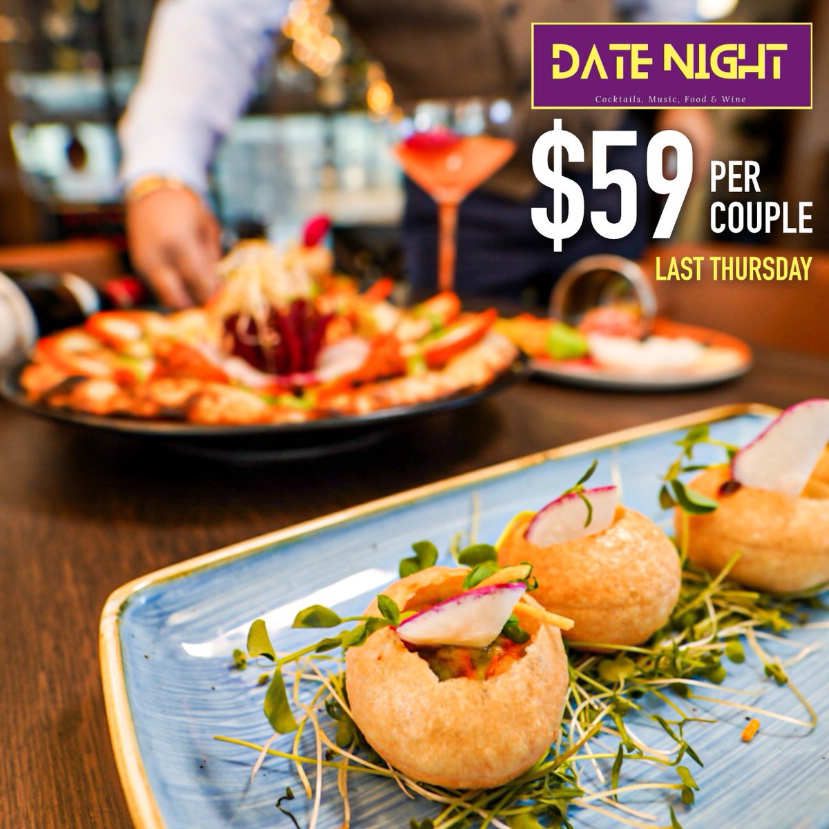 GuruIcedistrict's tweet photo. Tomorrow night we will be having our last Date Night Special.

Don’t miss the opportunity to live the best dine-in experience in the city for only $59 per couple. 

Please call 780-399-8210 to reserve a table.

#yegdate #yegdatenight #edmonton #yegfood #yegbusiness #yeglocal # https://t.co/4VZpwTaoQV