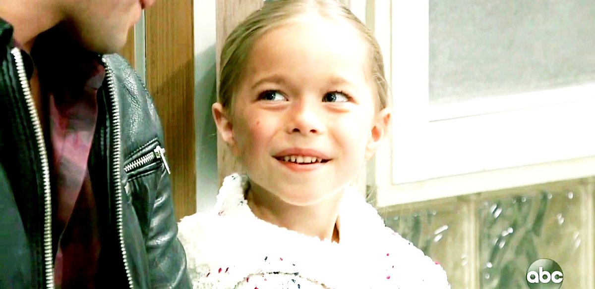 gh_petty's tweet photo. Chase: "How you doing kiddo? You probably missing Anna."

Violet: "Sometimes, I wish daddy wasn't so sad anymore."
 #GH #VioletFinn #Chase https://t.co/yyqkGUvHw3