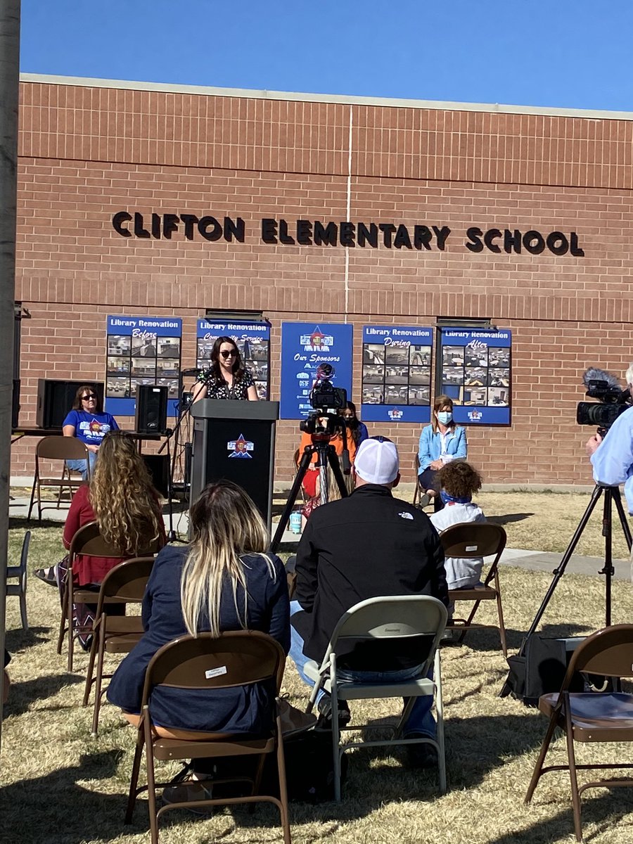 Official Ribbon Cutting Ceremony for the new Clifton Library #reachforthestars