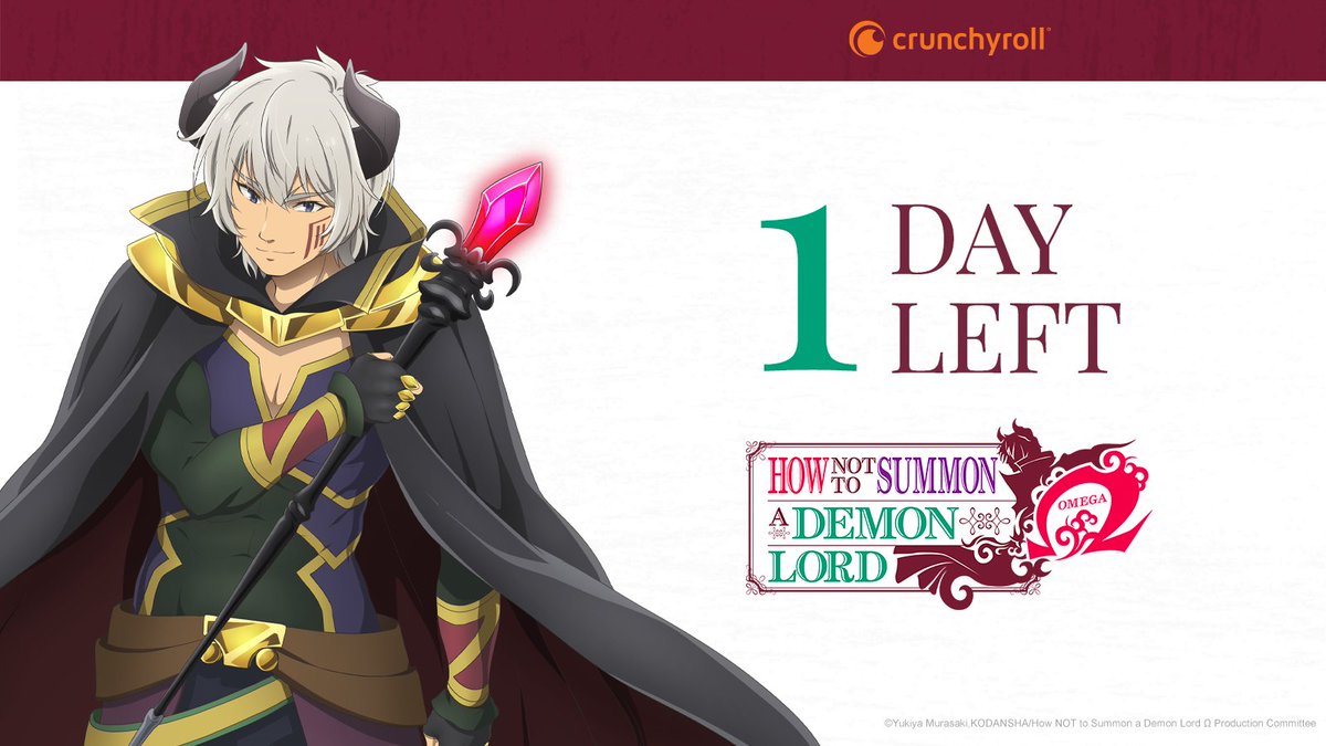Crunchyroll's tweet image. TOMORROW 🔥 Follow @DemonLordAnime for more!