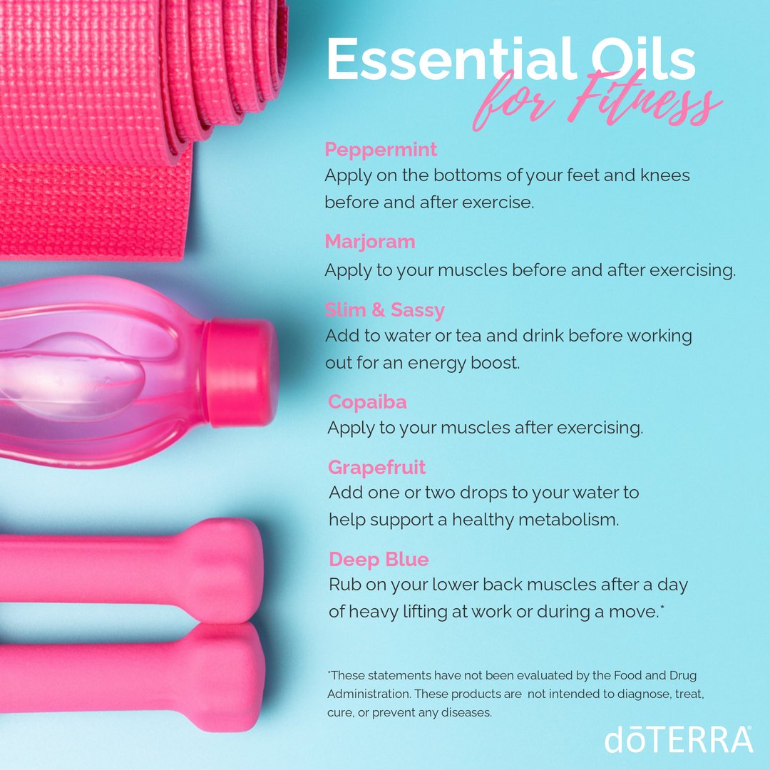 EssentialAnoint's tweet image. Essential oils may be helpful when incorporated into your weekly exercise routine. Check  out the doTERRA E-books about more ways to use essential oils for exercise. https:// doterra.com/US/en/class-ki…
