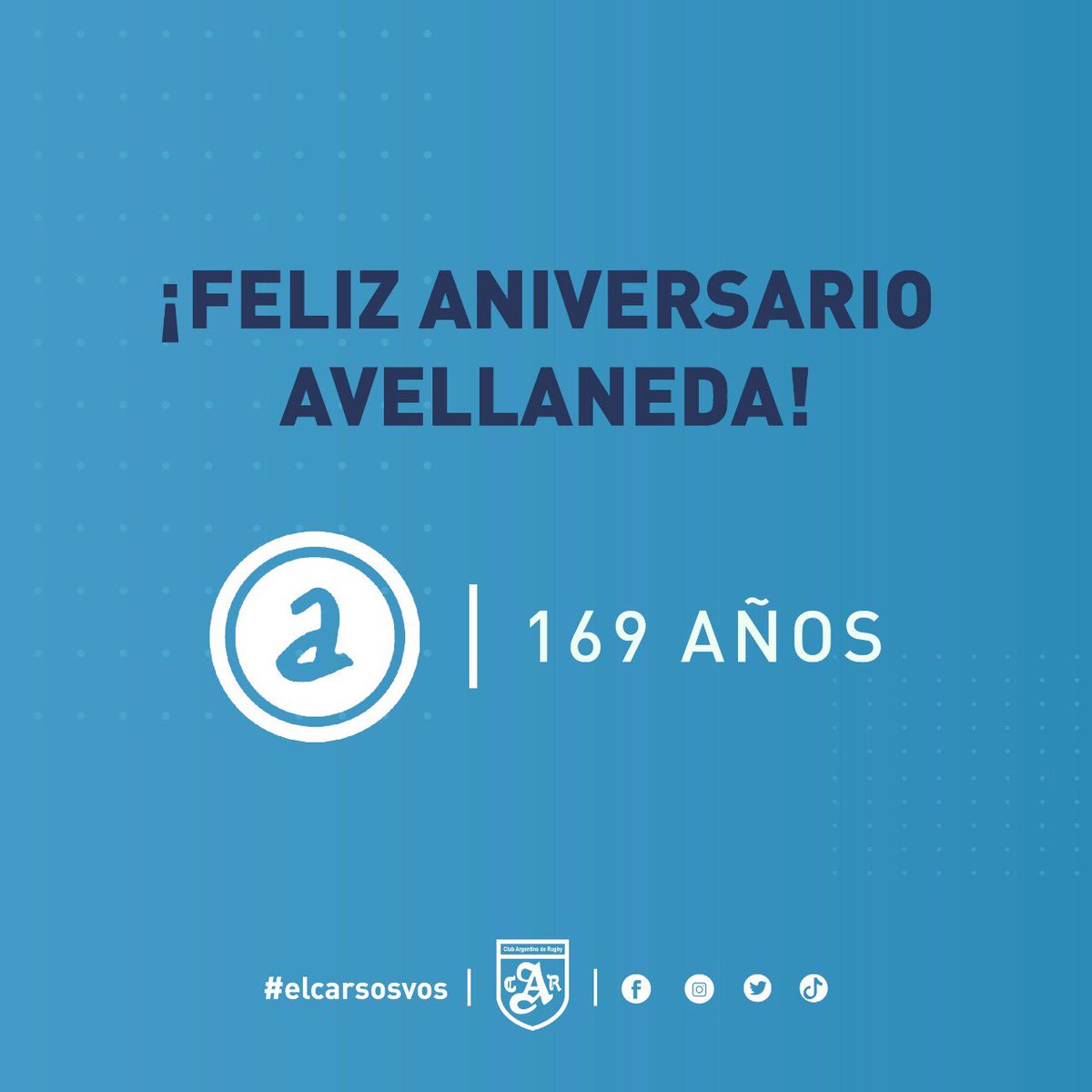 Hoy cumple 169 años nuestra ciudad 🙌🏻 ¡Felicidades #Avellaneda ! 

<a href="/gestion_a/">Municipio de Avellaneda</a> <a href="/AleChornobroff/">Alejo Chornobroff</a>