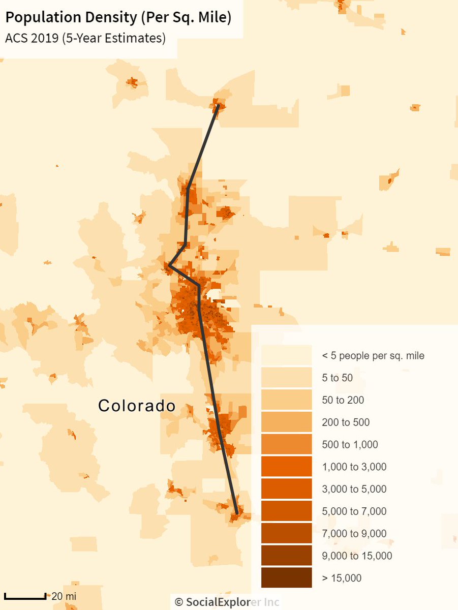 Rail corridor planning 101 will tell you that connecting cities which exist along a line is really good. Cheyenne and Pueblo demarcate the north and south ends of a rel. populous corridor following the front range of the Rockies.  https://twitter.com/mattyglesias/status/1379950762063630344