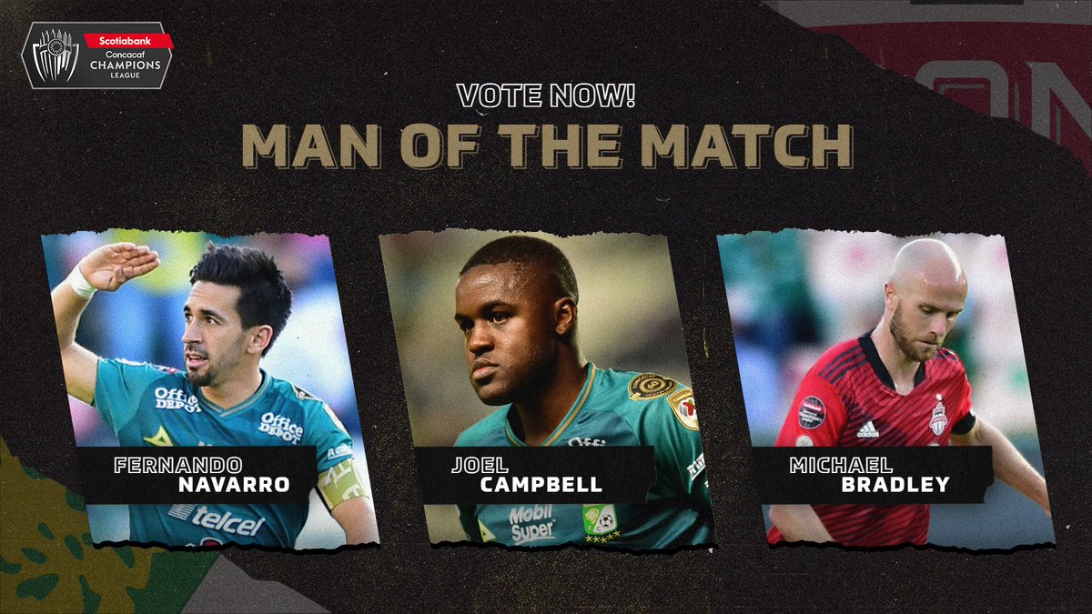 Vote ahora por el Jugador del Partido entre <a href="/clubleonfc/">Club León</a> y <a href="/TorontoFC/">Toronto FC</a> | #SCCL21