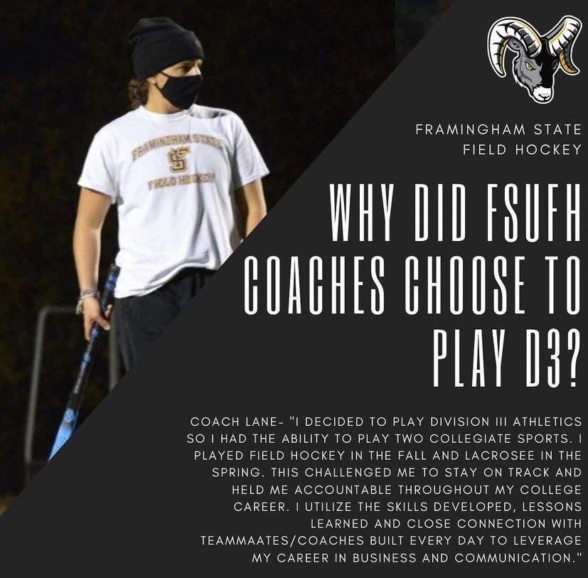 fsuramsfhockey's tweet photo. For our second day of D3 week, our coaches are sharing their reasons for choosing to play at the division 3 level! (Way back when...)
#d3week #d3fieldhockey #ncaad3sports #whyd3 #d3identity #mascac https://t.co/Sd3B3GE2oK
