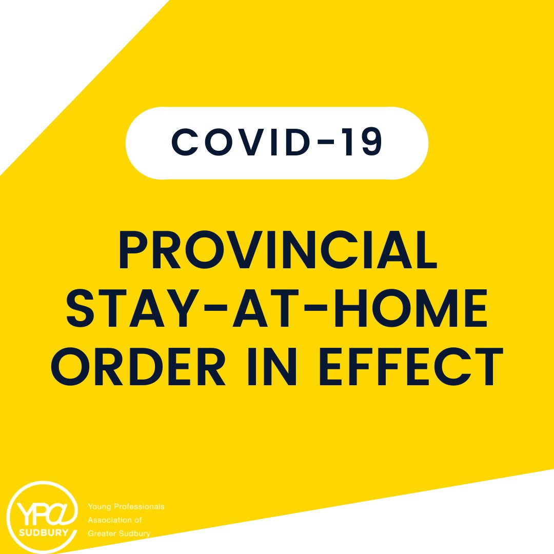 Ontario has enacted a Provincial Emergency and Stay-at-Home Order which takes effect April 8th at 12:01am. For what this means and what the new restrictions are head to covid-19.ontario.ca