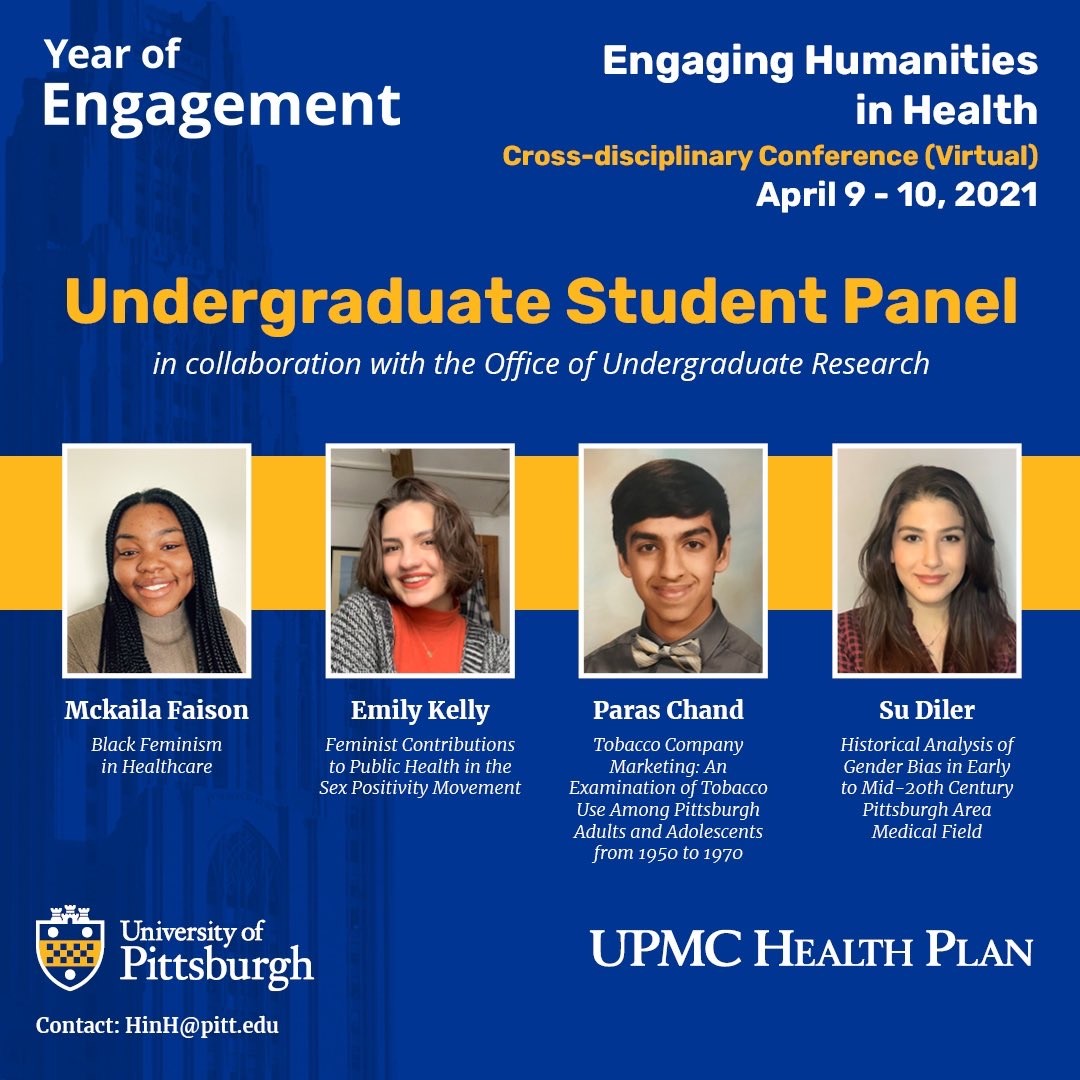 Pitt_OUR's tweet photo. Come check out the OUR student panel at Health in Humanities! @ProfSoudi @PittTweet @HinHPgh https://t.co/Muvwilgltb