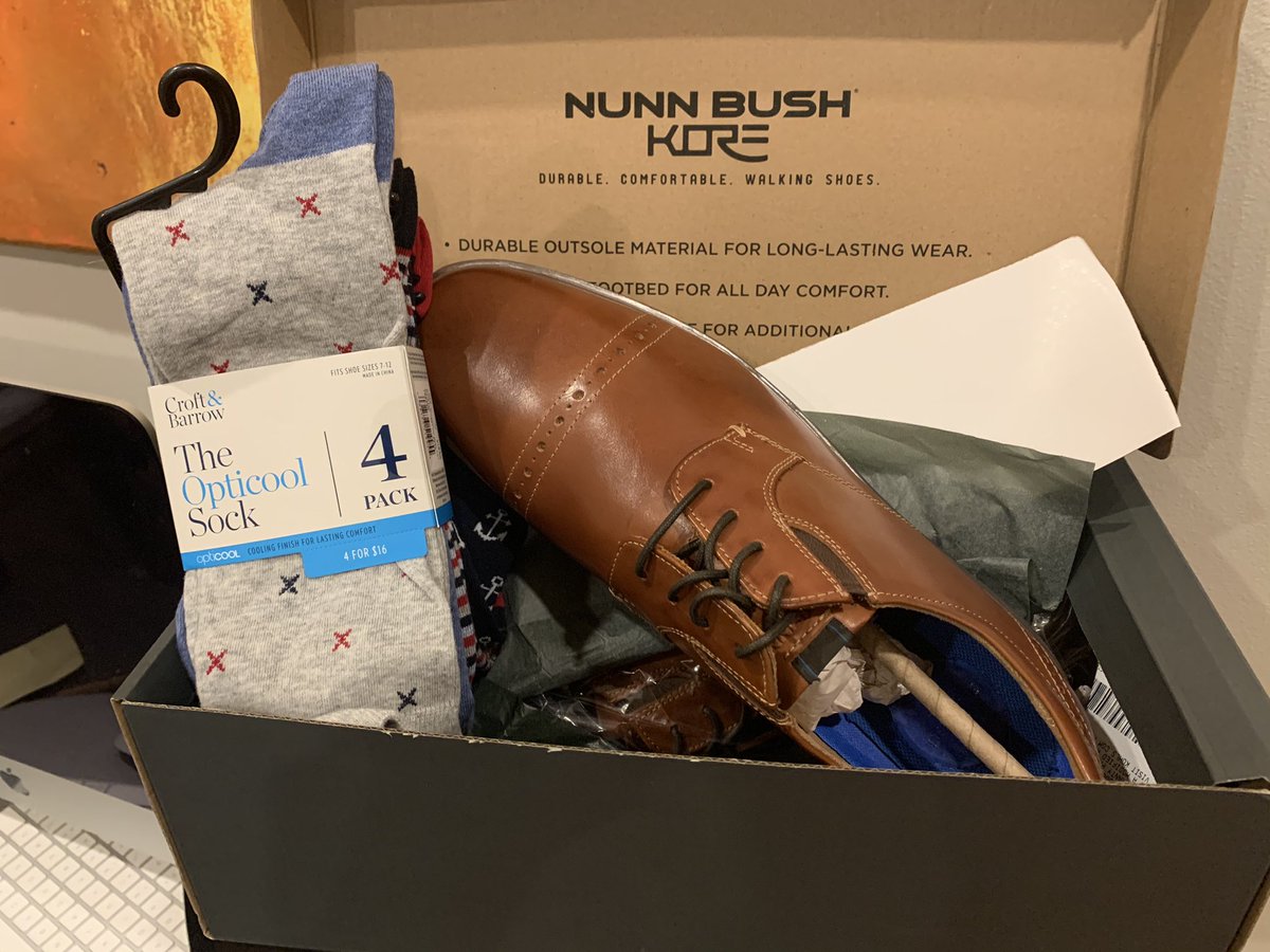 A long time patient of mine came to clinic today and brought me a new pair of dress shoes and socks that “made him think of me” as a thank you. Told me it was to keep my style up. Amazing generosity in the midst of these trying times. #shotinthearm #GetVaccinated