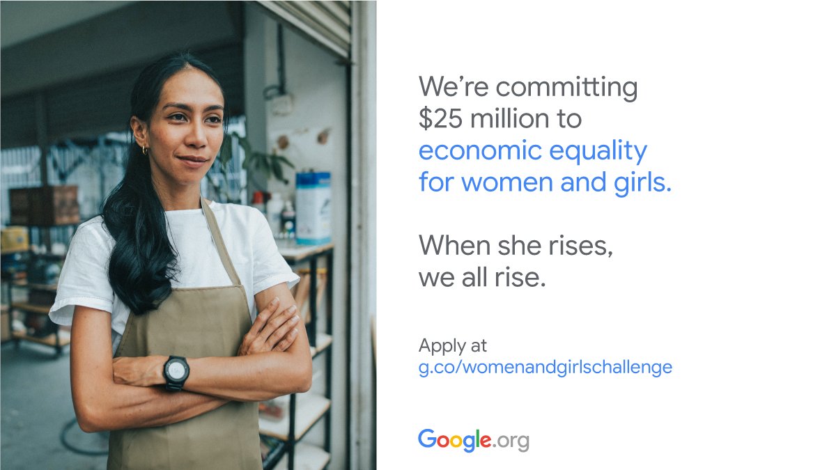 GoogleThailand's tweet image. อีกเพียง 2 วันเท่านั้น กับการสมัครโครงการ #GoogleOrgImpactChallenge สำหรับสตรีและเด็กผู้หญิง

หากองค์กรของคุณสนับสนุนการเพิ่มขีดความสามารถทางเศรษฐกิจของสตรีและเด็กผู้หญิง คุณอาจจะได้รับเงินทุนสูงถึง 2 ล้านดอลลาร์สหรัฐ

สมัครภายใน 10 เม.ย. เวลา 08.00 น. ที่ g.co/womenandgirlsc…
