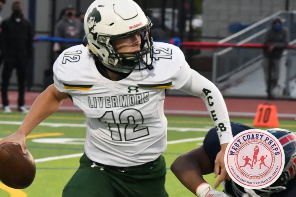 westcoastpreps_'s tweet photo. Livermore is 4-0 and ready to build a powerhouse for years to come in the East Bay. 

Read what head coach John Wade had to say about this special group tomorrow at https://t.co/jgmddqnuRs https://t.co/55Q9p6x8af